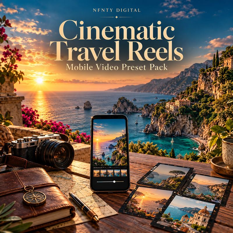 Cinematic Travel Reels — Video Preset Pack for Mobile Editors
