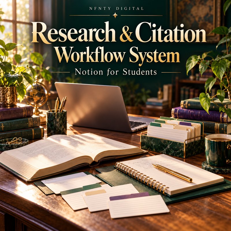Student Research & Citation Workflow Notion System