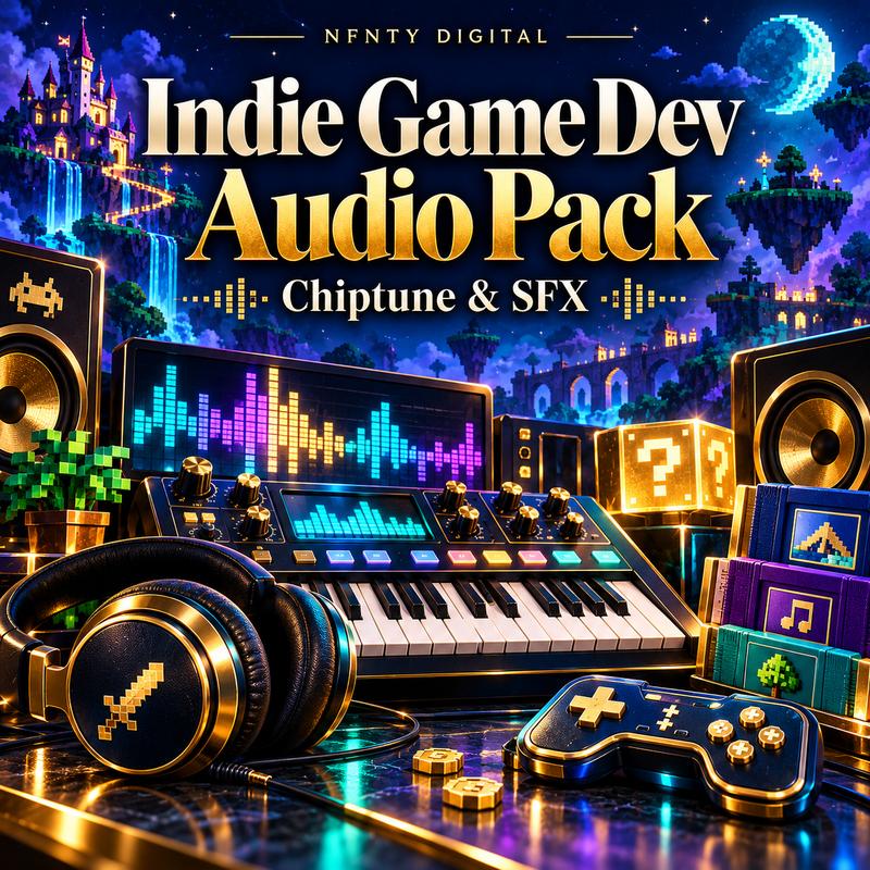 Indie Game Dev Royalty-Free Chiptune & SFX Audio Pack