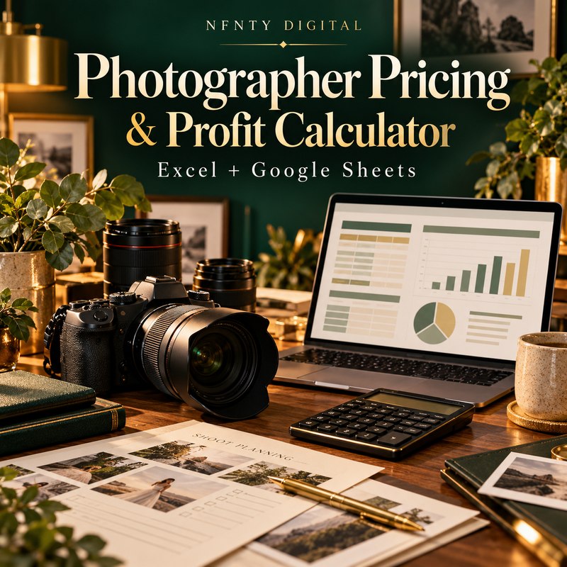 Freelance Photographer Pricing & Profit Calculator (Excel + Google Sheets)