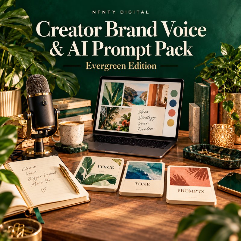 Content Creator Brand Voice & AI Prompt Pack (Evergreen Edition)