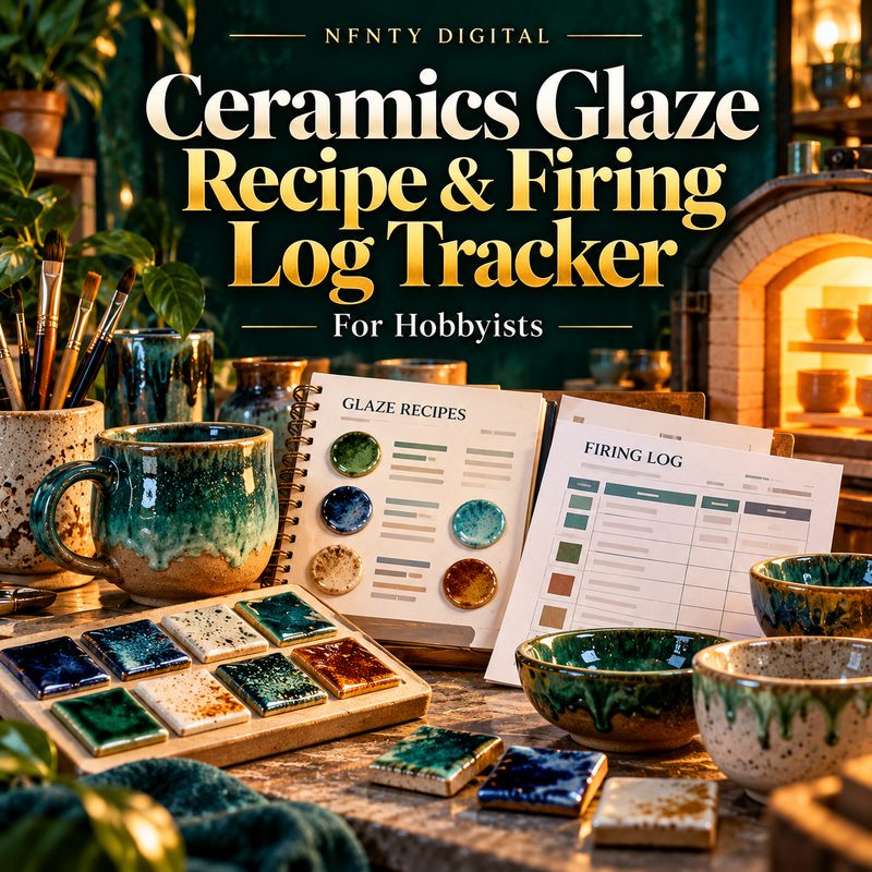 Hobbyist Ceramics Glaze Recipe & Firing Log Tracker
