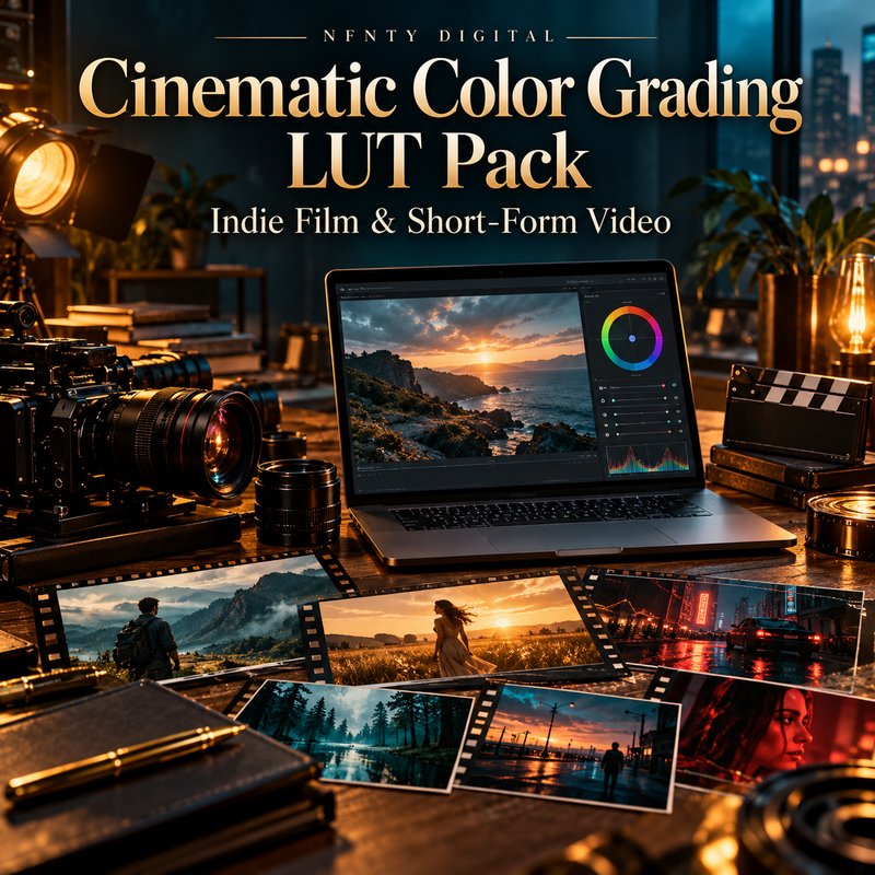 Cinematic Color Grading LUT Pack — Indie Film & Short-Form Video