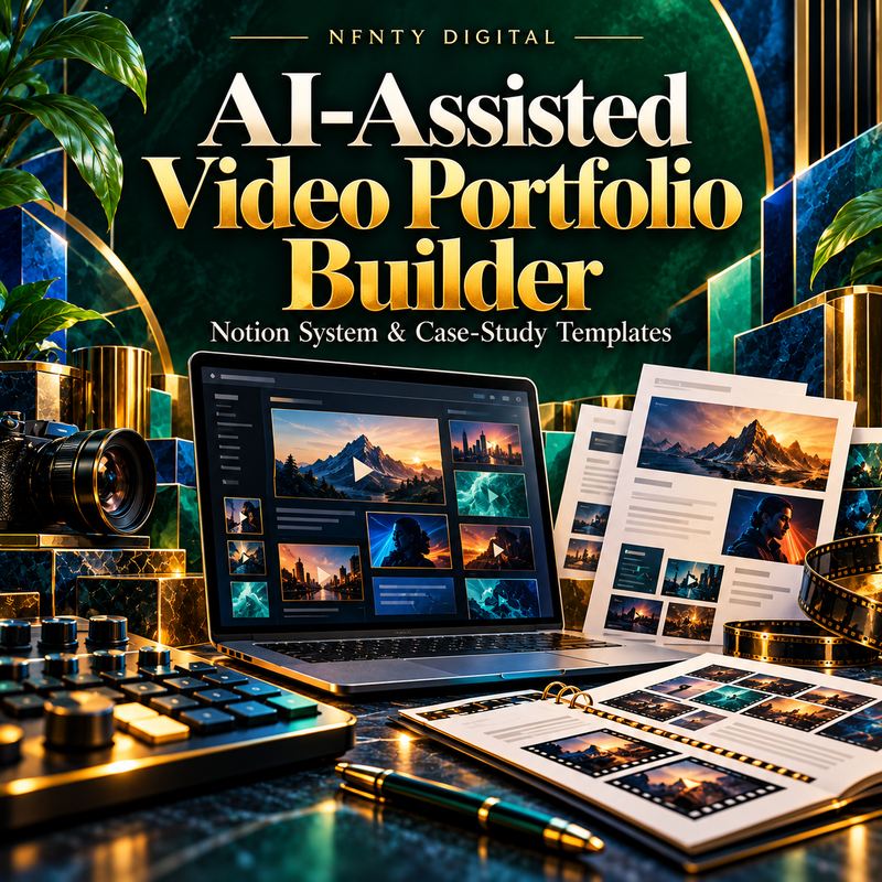 AI-Assisted Video Portfolio Builder — Notion System & Case-Study Template Pack for Freelance Video Editors