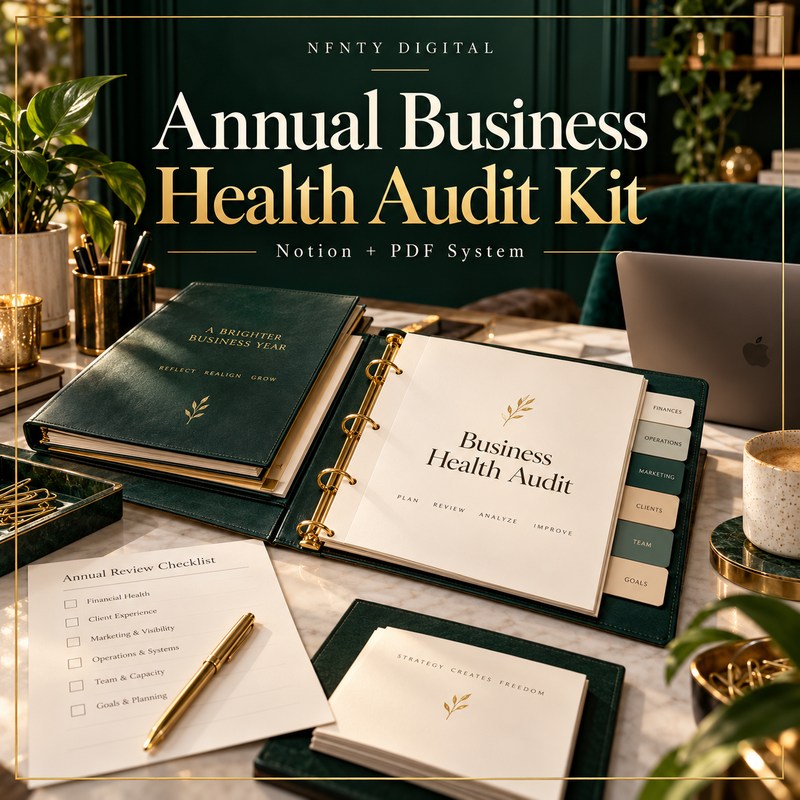 Annual Business Health Audit Kit — Notion + PDF System for Small Business Owners