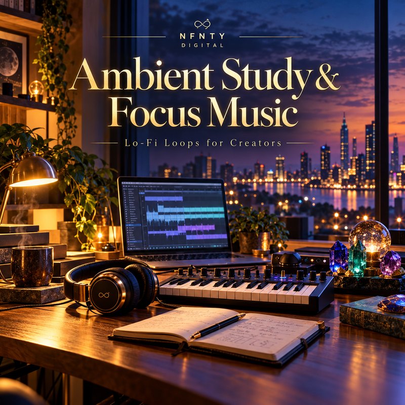 Ambient Study & Focus Music License Pack — Lo-Fi Loops for Creators